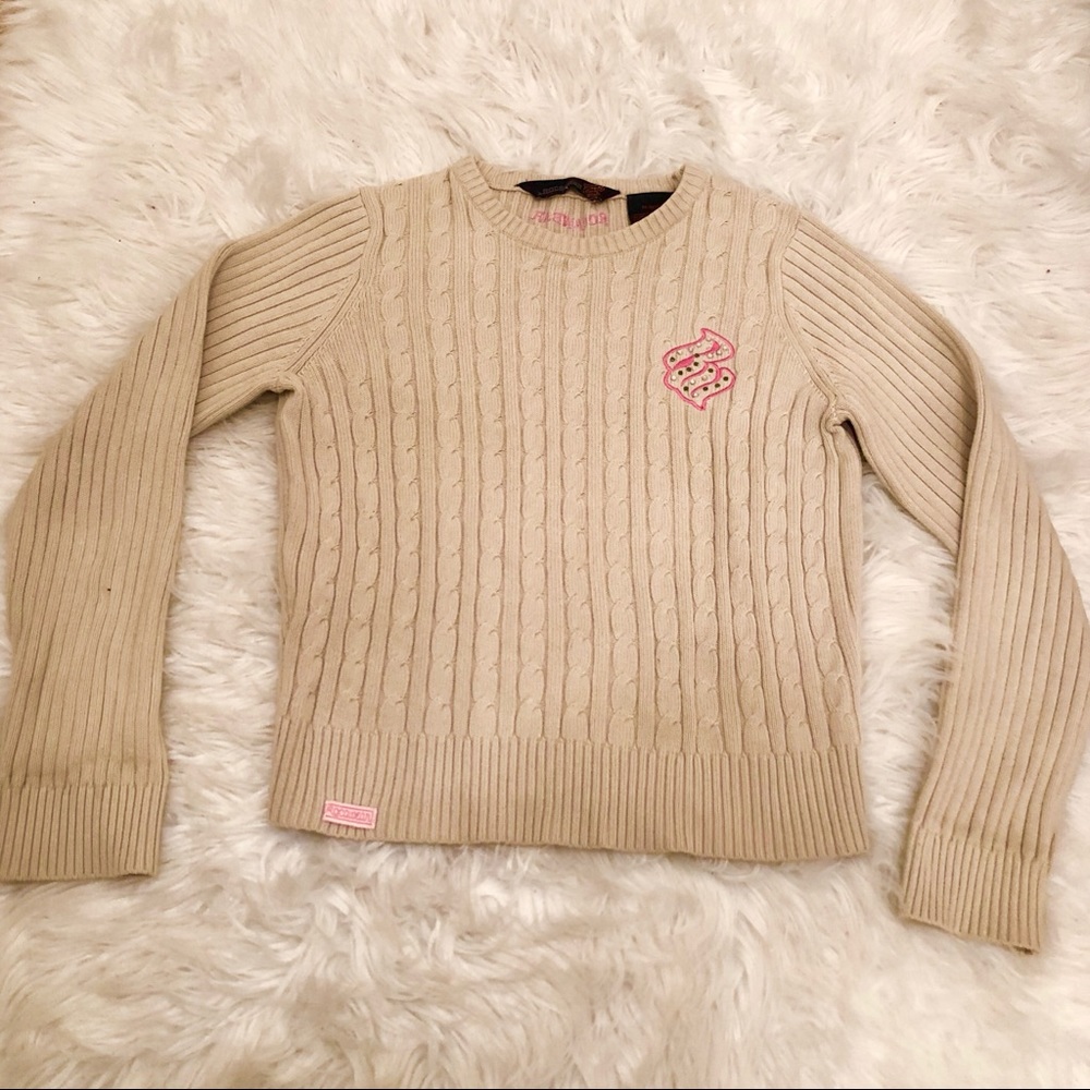 Cream Classic Crew Neck Sweater